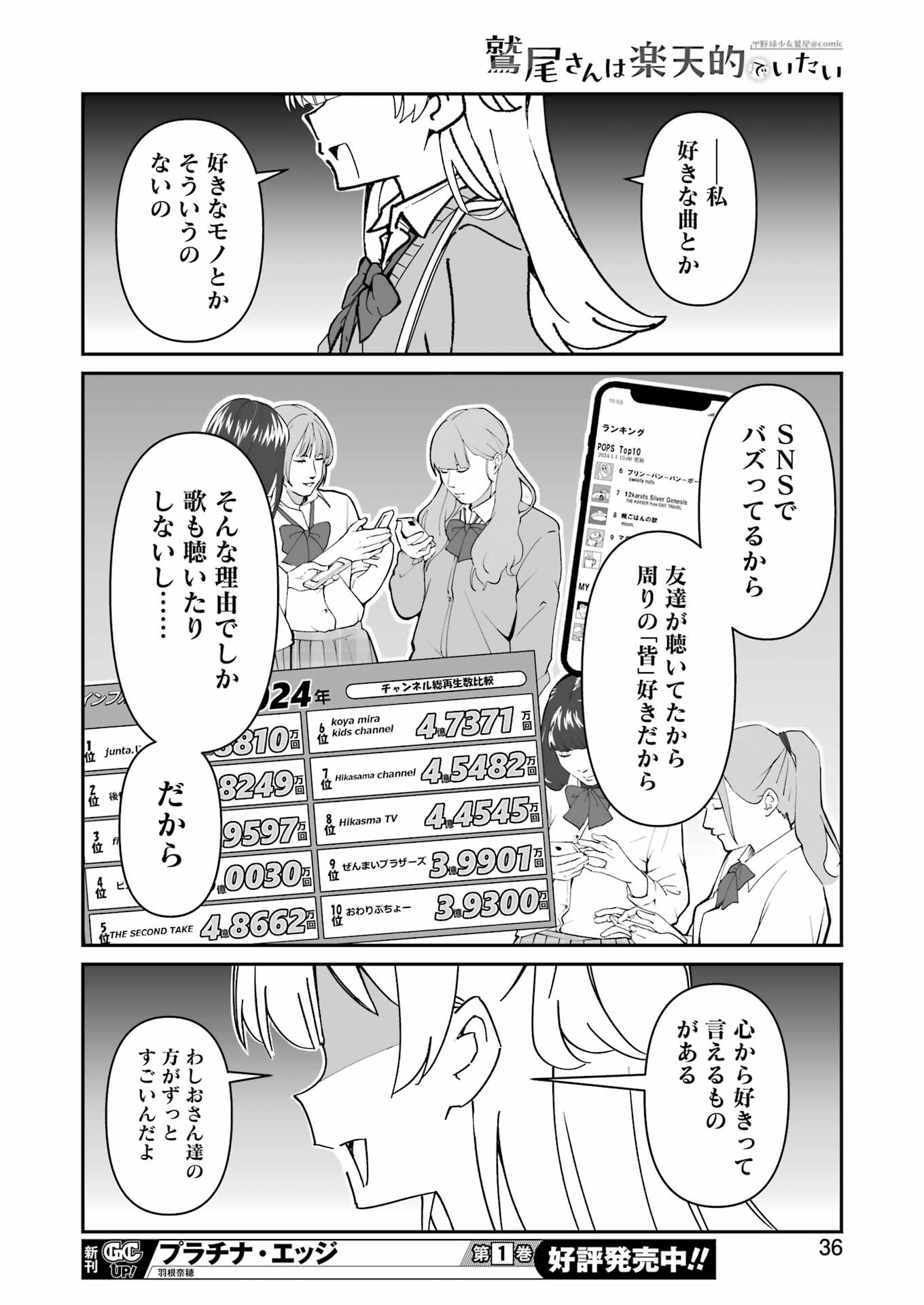 鷲尾さんは楽天的でいたい 第8.2話 - Page 11