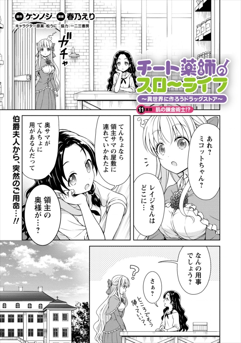 チート薬師のスローライフ ​異世界に作ろうドラッグストア 第11話 - Page 1