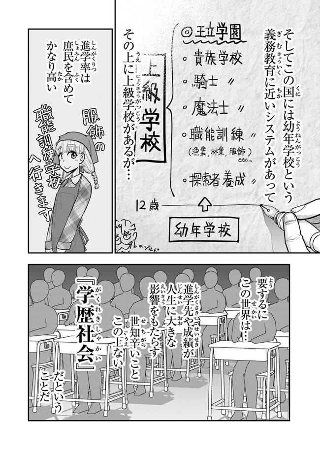 剣と魔法と学歴社会 ～前世はガリ勉だった俺が、今世は風任せで自由に生きたい～ 第1話 - Page 22