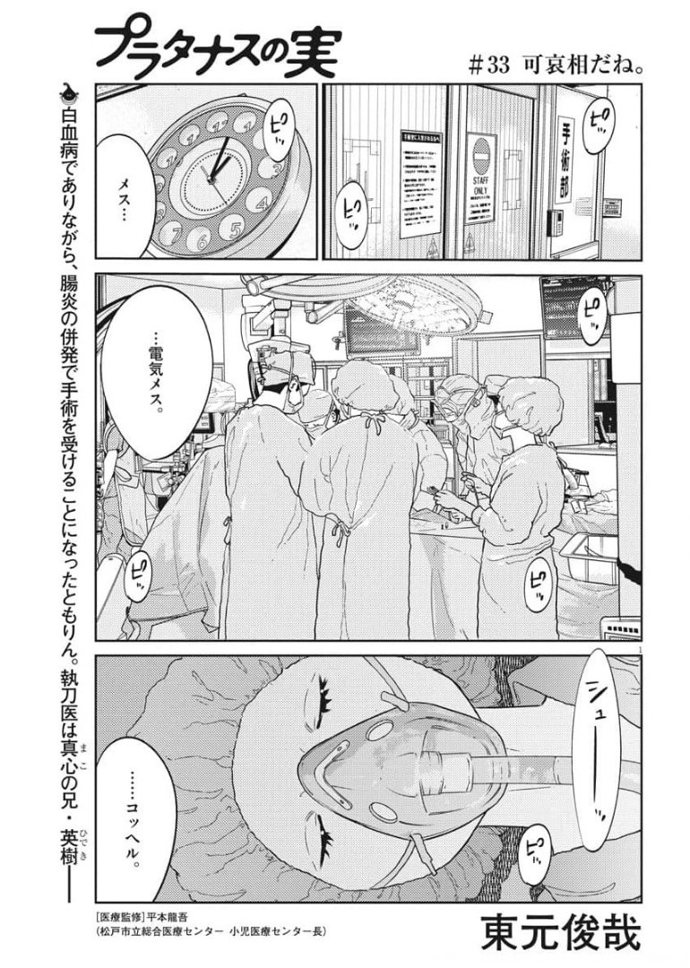 プラタナスの実−小児科医療チャンネル− 第33話 - Page 1