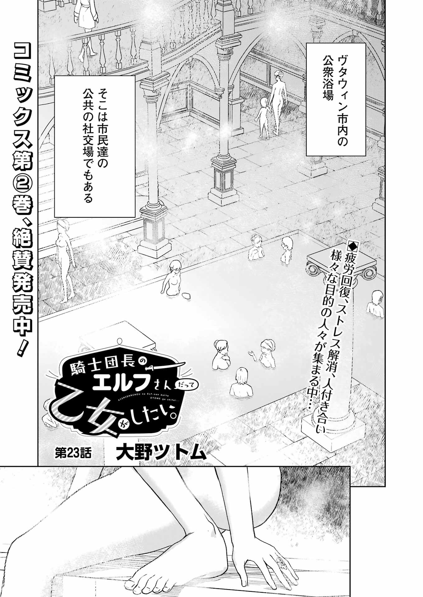 騎士団長のエルフさんだって乙女がしたい。 第23話 - Page 1