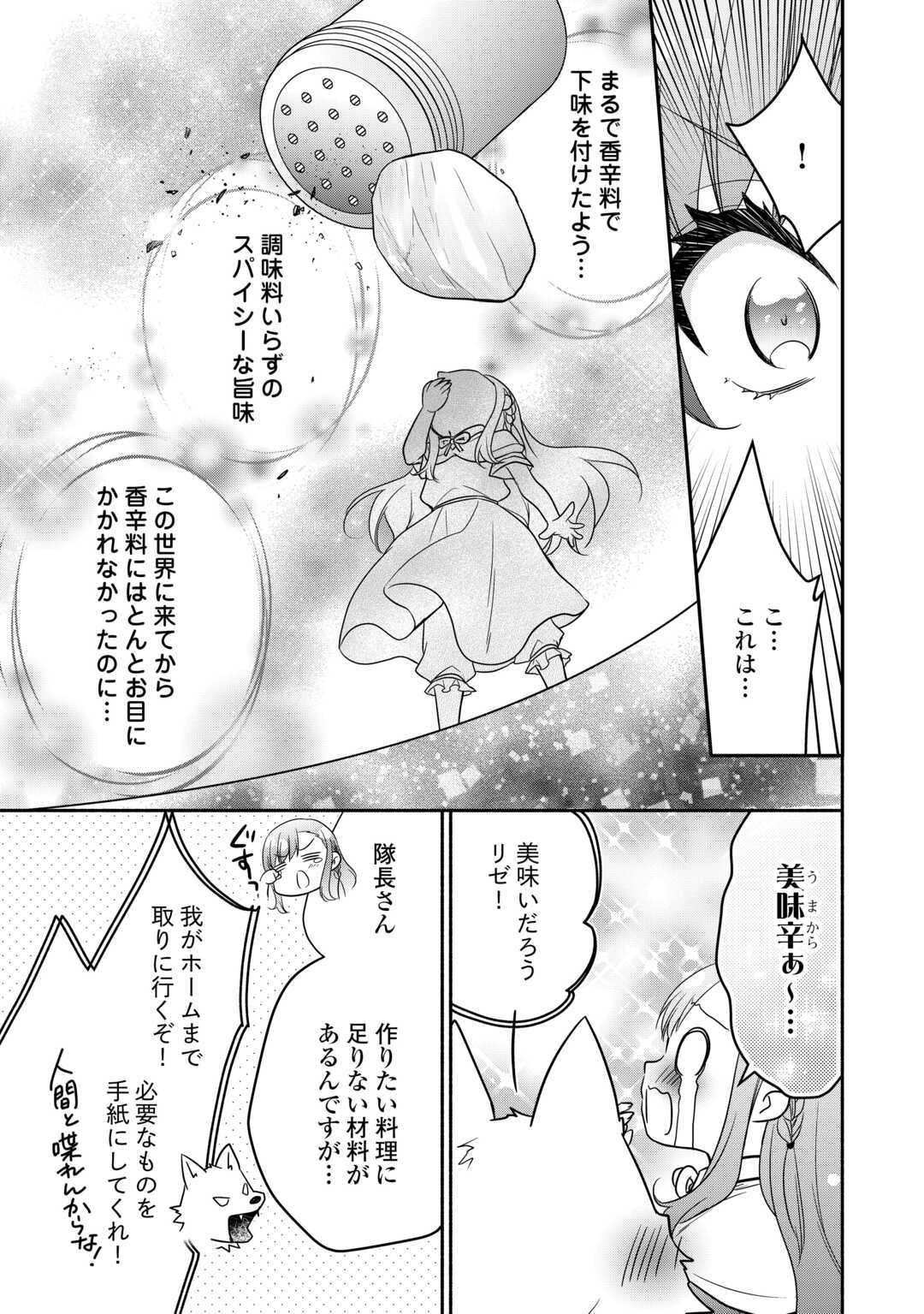 転生幼女。神獣と王子と、最強のおじさん傭兵団の中で生きる。 第20話 - Page 17