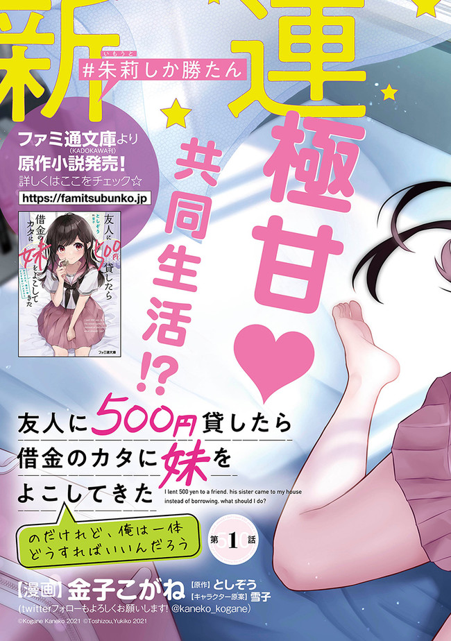 友人に500円貸したら借金のカタに妹をよこしてきたのだけれど、俺は一体どうすればいいんだろう 第1話 - Page 3