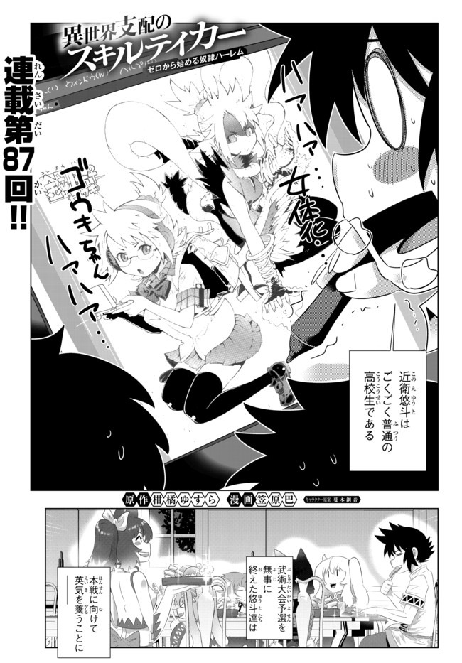 異世界支配のスキルテイカー~ゼロから始める奴隷ハーレム~ 第87話 - Page 1