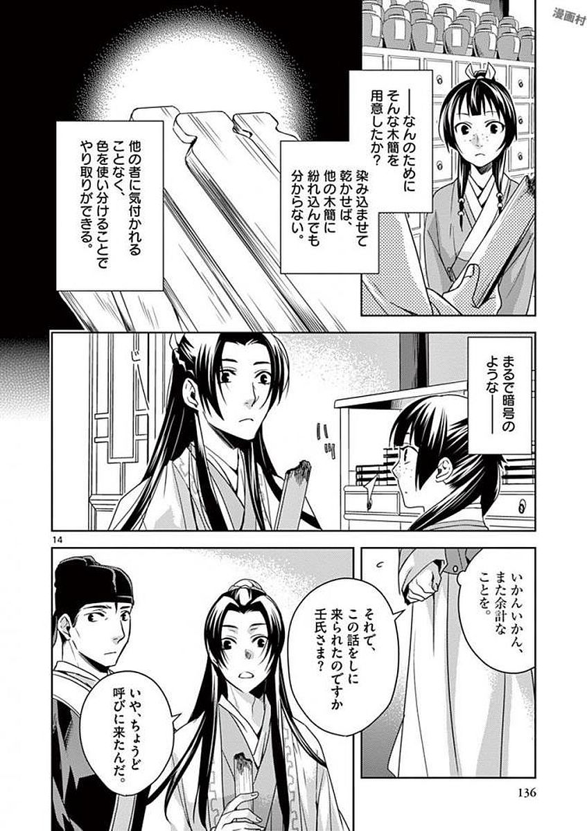 药屋少女的呢喃 (KURATA Minoji) 第4話 - Page 14