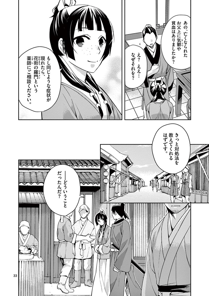 药屋少女的呢喃 (KURATA Minoji) 第19話 - Page 34