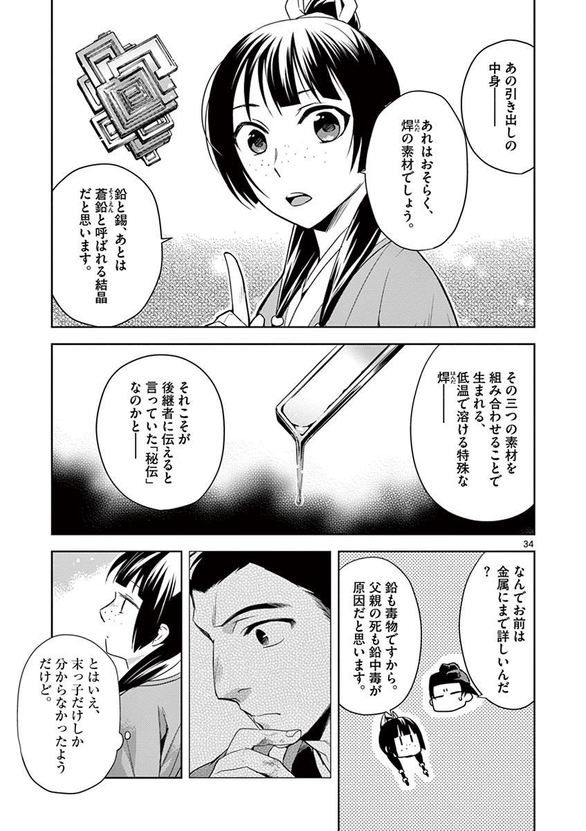 药屋少女的呢喃 (KURATA Minoji) 第19話 - Page 35