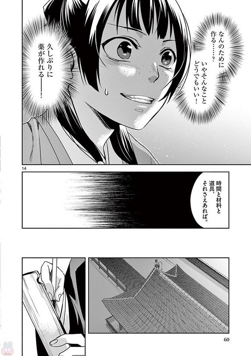 药屋少女的呢喃 (KURATA Minoji) 第2話 - Page 14