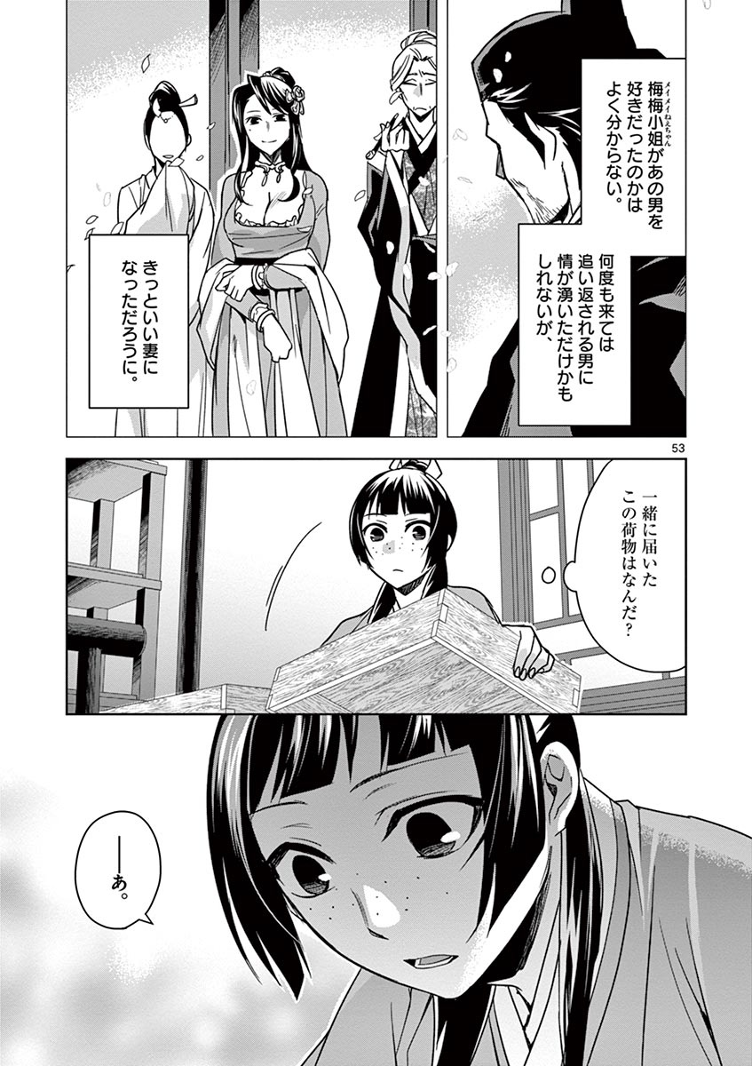 药屋少女的呢喃 (KURATA Minoji) 第29話 - Page 53