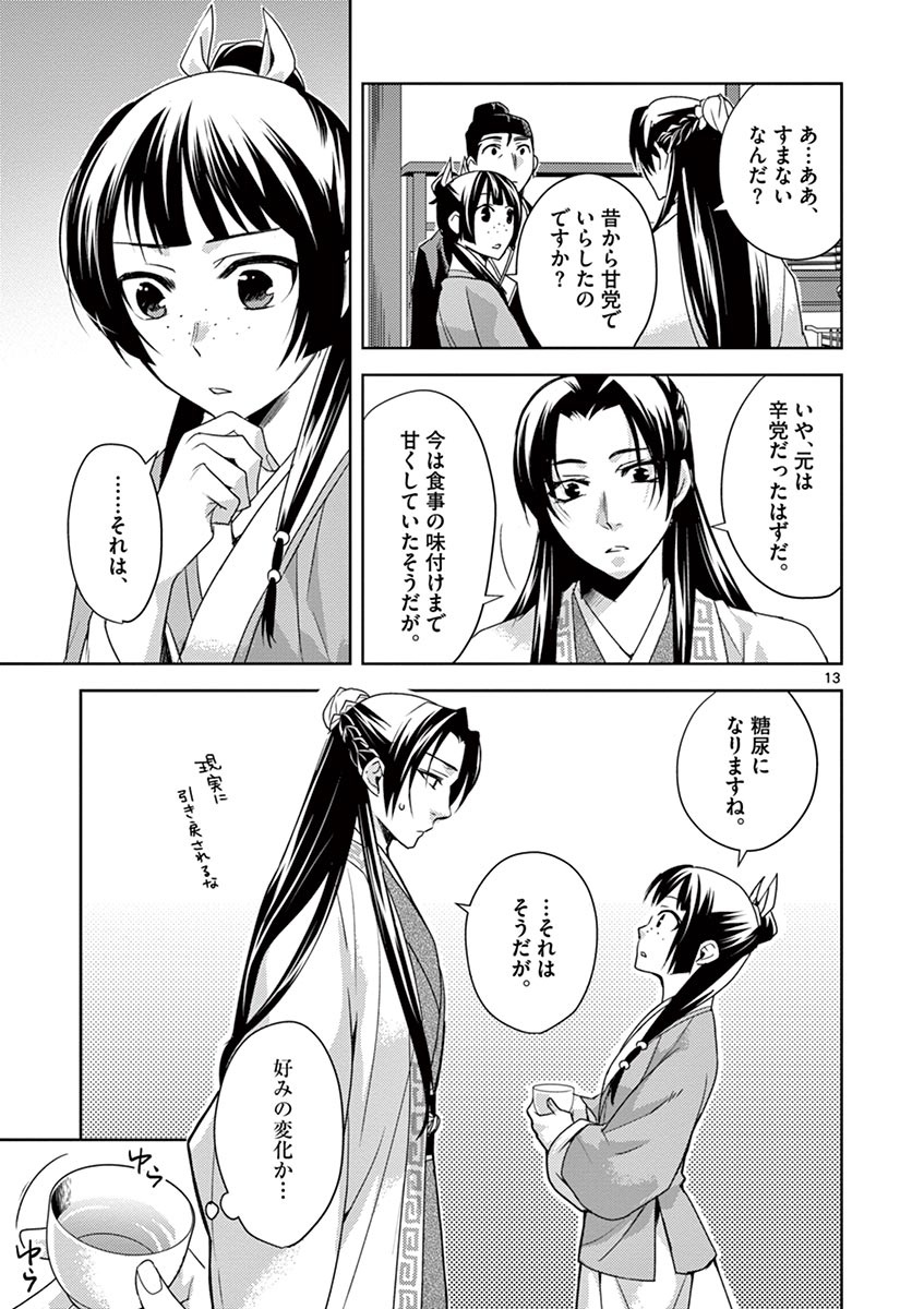 药屋少女的呢喃 (KURATA Minoji) 第15話 - Page 13